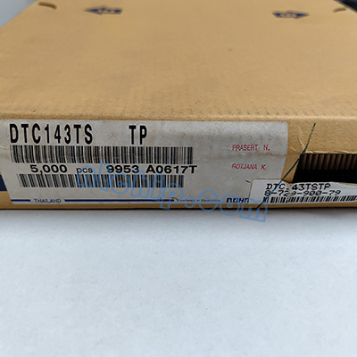 Picture of a box of DTC143TS in stock